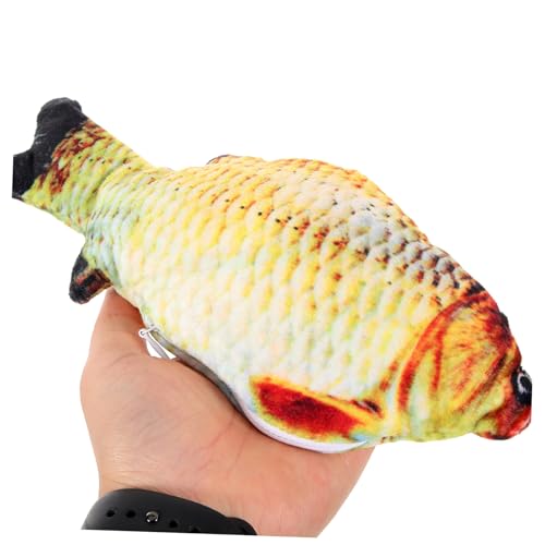 BUGUUYO 1Pc Simulação De Pelúcia Peixe Brinquedo De Peixe Artificial Brinquedo De Pelúcia Boneca De