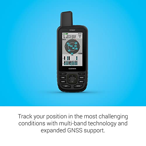 Garmin GPSMAP 67 Rugged Portable GPS, Multi-Band GNSS,Topo Mapping, Satellite Imaging, Color Display - Image 4