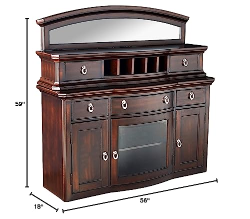 Acme Keenan Server, Walnut Finish #TOP6