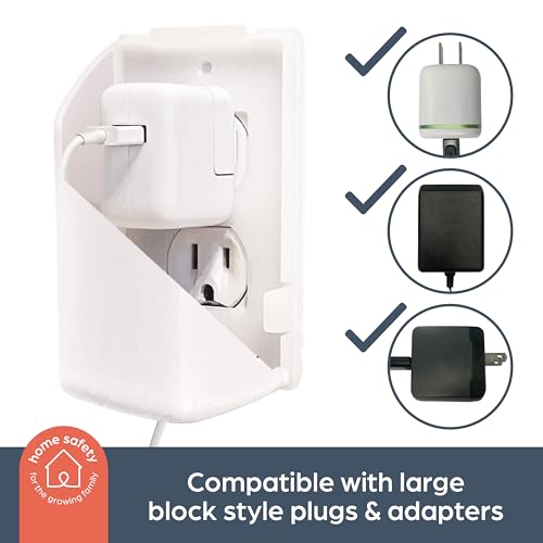 Funda de enchufe extragrande para proteger a tu bebé en el hogar con tomas estándar y Decora 7