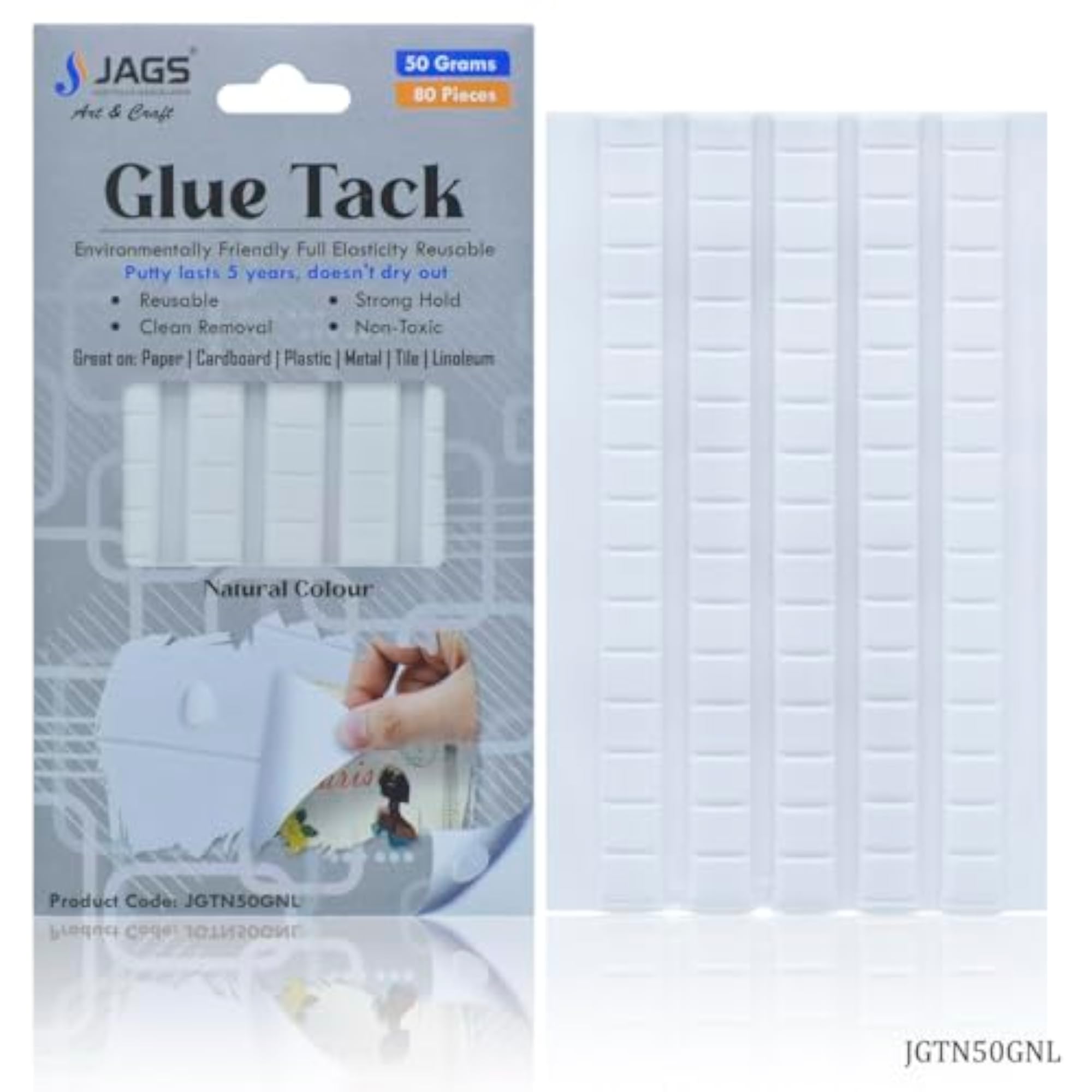 Aadya Crafts Glue Tack Putty, 80 Pieces, Non-Toxic