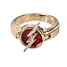Produktbild Pandacos The Flash Ring Cosplay Ring für Unisex Golden Flash Ring aus Zinklegierung mit Geschenkbox Kostüm Zubehör