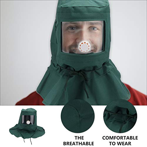Ibasenice Sand Blasting Hood- Abrasive Sandblasting Tool With Hood Canvas Dust- Proof Equipment For Dust Removal, Cement Packaging, Grinding, Etc. #TOP5