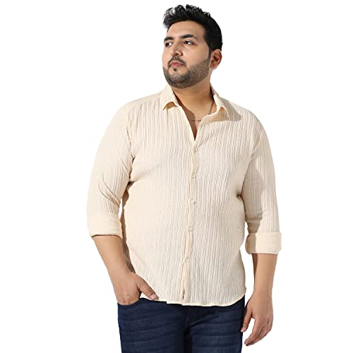 Image of Instafab Plus Men's Button Up Regular Fit Shirt for Casual Wear Modern Clothing Shirt Crafted with Regular Sleeve, Comfort Fit & High-Performance for Everyday Wear
