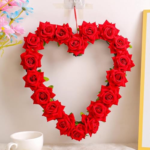 Couronne en cœur saint-valentin pour une déco de table romantique - 4