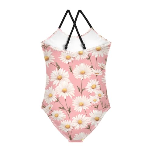 Flowers Floral Daisy Girls One Piece Swimsuit Beach Swimwear 208500382