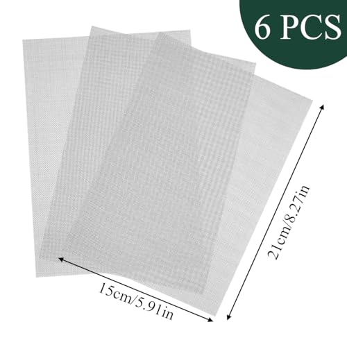 6 PCS Stainless Steel Wire Mesh Sheets, 20 Mesh A5 Rodent Mesh, Rodent Control Metal Insect Woven Fine Mesh Panels, Proofing Meshes for Air Brick Vent Mesh Cover, Home, Kitchen, Garden (15x21cm) - Image 4