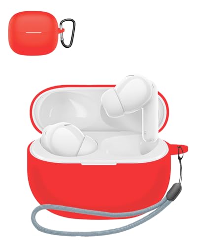 For Redmi Buds 8 Pro �P�[�X YAJOJO ���C�����X �C���[�z�� �[�d�P�[�X�J�o�[ �J���r�i�E�L�[�`�F�[���t�� �V���R���ی�P�[�X �����h�~ �ϏՌ� �h�o �L�Y�h�~ �w��h�~ Redmi Buds 8 Pro �Ή�(���b�h)