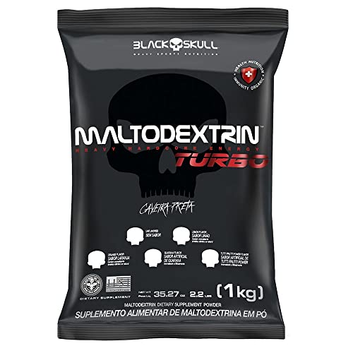 Maltodextrina Turbo (1kg) - Sem Sabor - Black Skull, Black Skull