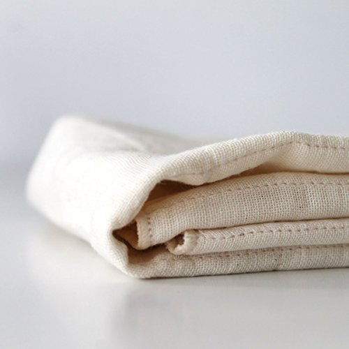 Nawrap 100% Organic Cotton, Face Towel, Green/Ivory #TOP5