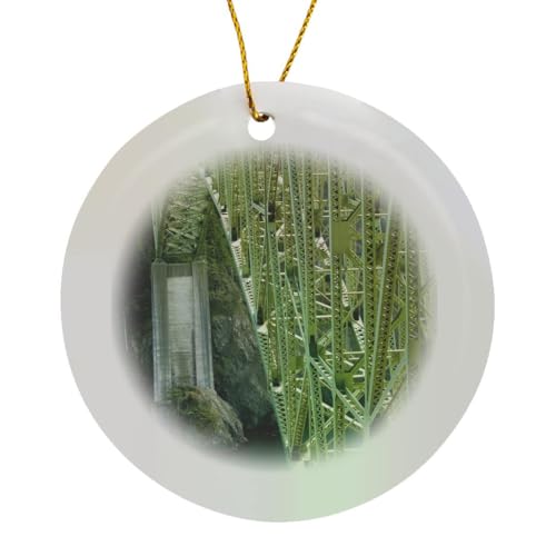 Circle Porcelain Ornament - WA, Whidbey Island, Deception
