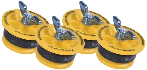 Cherne 270229 End-of-Pipe Gripper Mechanical Test Plug, 2, Yellow (Pack of 4)
