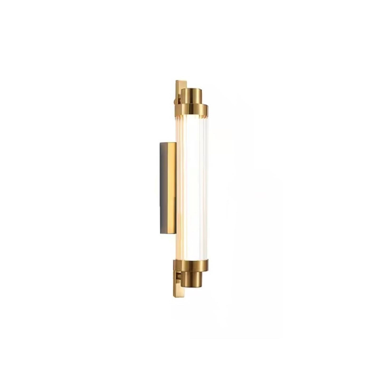 HPTHLY Long Strip Background Wall Lamp, Living Room, Villa, Hotel Corridor, Model Room, Bedroom, Straight Wall Light,Simple (Gold-40Cm)