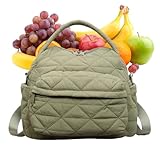 Bolso de hombro, a la, suave y ligero, bolso de hombro pequeño, para familiares, amigos, hombres, trabajo, viajes, compras, viajes, reuniones diarias, Green, Refer to description