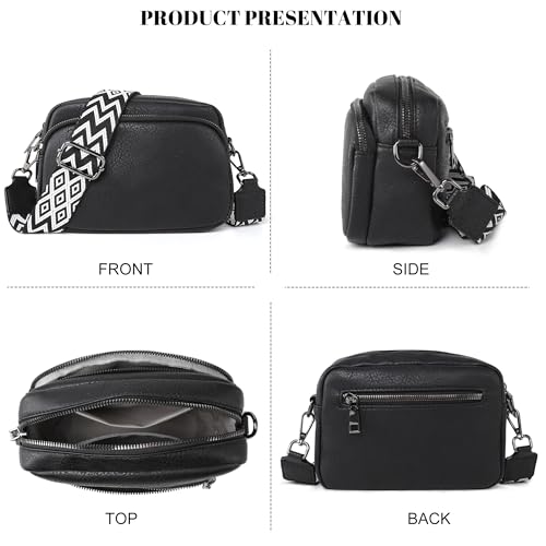 Image of TANTOMI Small Crossbody Bag for Women, Vegan Leather Shoulder Bags for Women, Travel Purse with Adjustable Shoulder Strap