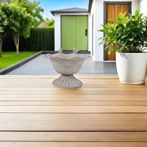 Vase rustique fer avec piédestal imperméable pour centre de table - 8