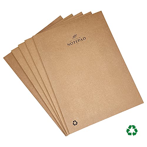 Image of Imagine Products B5 Recycle Notepad Combo Pack (Beige, Pack of 5), 100 Pages Each, Narrow Ruled, 80 GSM Paper, 7x9 Inches, Perfect for Office, School & College