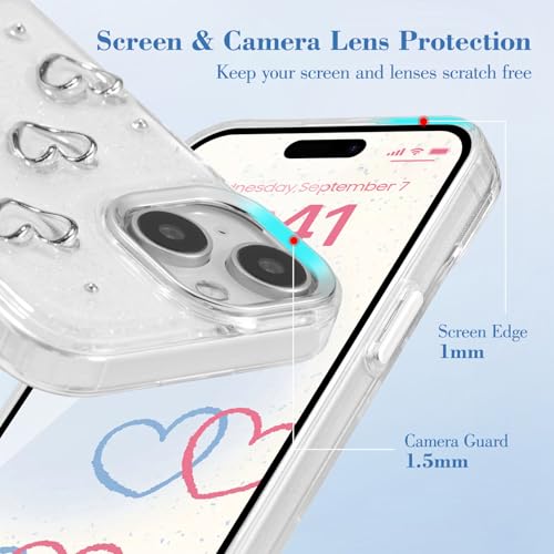 Coque iPhone 15 Plus antichoc et mince en silicone transparent protégeant l'écran - 2