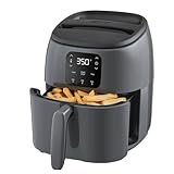 DASH Tasti-Crisp™ Electric Air Fryer Oven, 2.6 Qt., Grey – Compact Air Fryer for Healthier Food in Minutes, Ideal for Small Spaces - Auto Shut Off, Digital, 1000-Watt