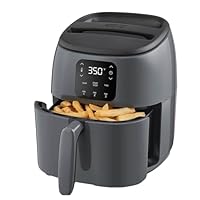 DASH Tasti-Crisp™ Electric Air Fryer Oven, 2.6 Qt., Grey – Compact Air Fryer for Healthier Food in Minutes, Ideal for Small Spaces - Auto Shut Off, Digital, 1000-Watt