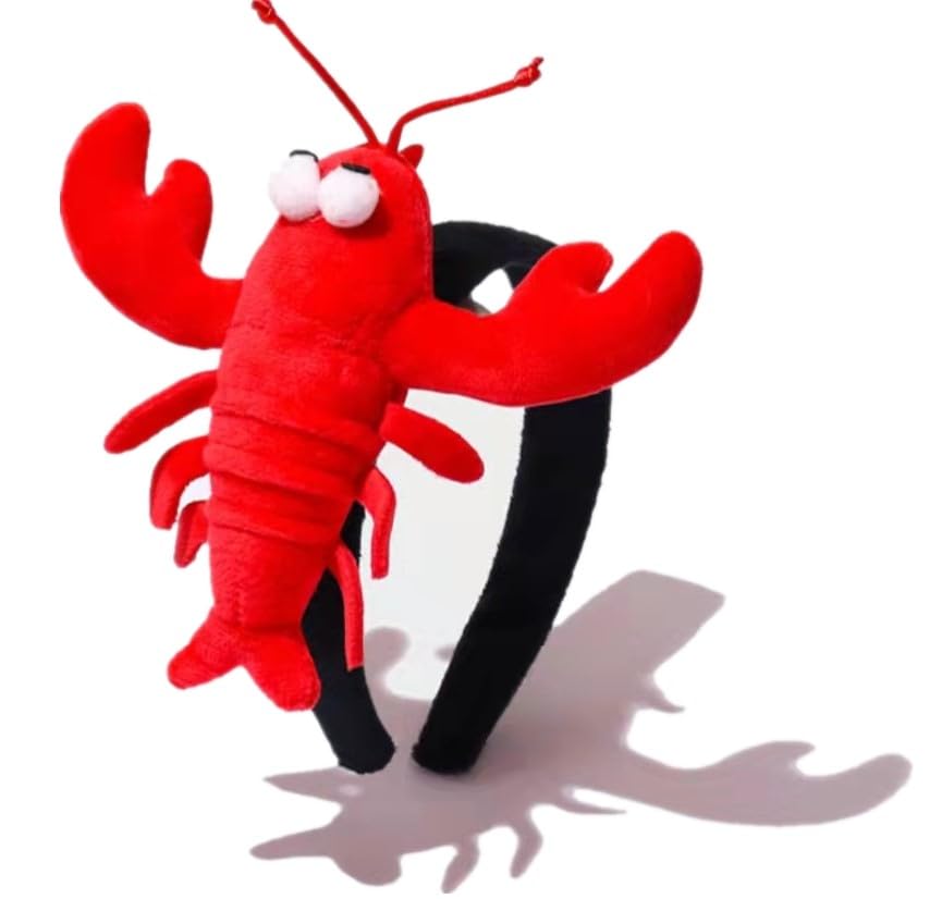 haozaikeji Funny Headband Toy Story Costume Spa Makeup Skincare Lobster Shark Headband Animal Headwear Cute Cartoon Hair Hoop Christmas Halloween Cosplay Headwear Party Fancy Dress Up Props