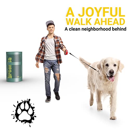 Upgorilo Outdoor Trash Can With Lid - 20 Trash Bags Included, 11.5 Gallons Stainless Steel Outdoor Garbage Can With Lid For Dog Waste Station #TOP6