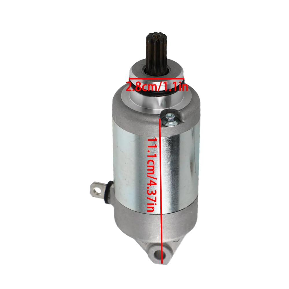 Riloer Ersatz für Elektro-Startermotor, Metall, Motorrad-Ersatz-Motoren, Auto-Starter-Motor-Teile, kompatibel mit Yamaha WR250F YZ250F YZ250FX, 2GB-81890-00 2GB-81890-01