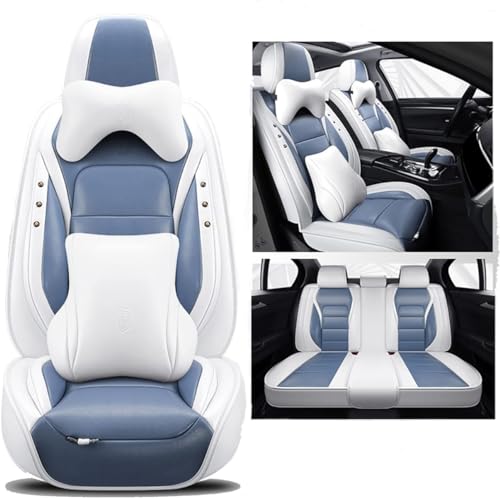 車 シートカバー に適し プリウス 30系 プリウス50シリーズ プリウスα 普通車 本革PUレザー防水カーアクセサリー (Eヘッドレスト+腰枕付き)