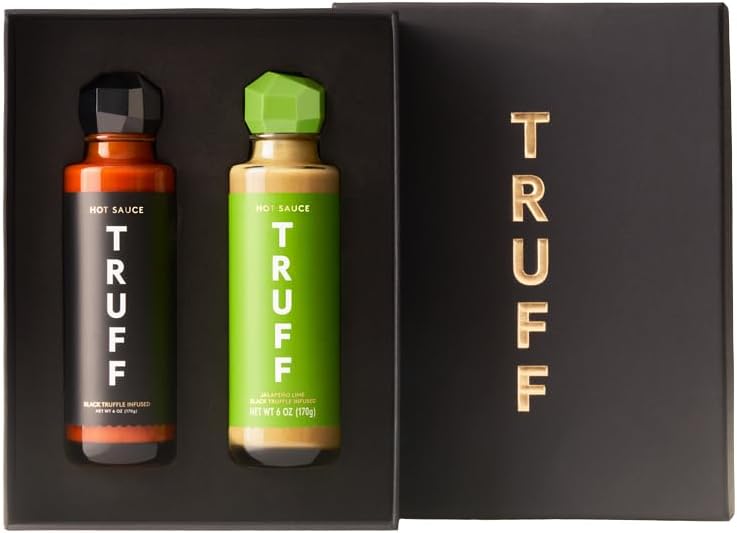 Jalapeño Lime Hot Sauce Combo Pack - Gourmet Hot Sauce Set of the Original (6 oz) and the Jalapeño Lime (6 oz), Unique Flavor Experiences with Truffle, 2-Bottle Bundle