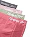 Reebok Womens Boyshorts - 4 Pack Breathable Stretch Ribbed and Cut-Out Mesh Boy Shorts Underwear for Women (Sizes: S-XL), Size Medium, Rose Wine/Sage Green/Light Mauve/Grey- Cut Out