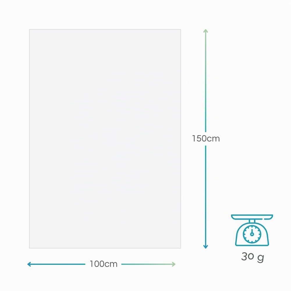 Palucart® Fogli Carta Velina Bianco ghiaccio 100X150 220 Fogli 15kg - M