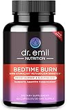 Dr. Emil Nutrition Bedtime Burn PM Fat Burner, Sleep Aid and Nighttime Appetite Suppressant, Stimulant-Free Weight Loss Pills and Metabolism Booster for Men and Women, 30 Day Supply