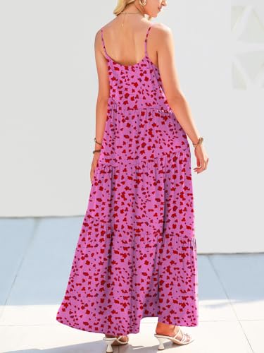 Image of ANRABESS Women Summer Casual Loose Sleeveless Sundress Spaghetti Strap Flowy Boho Linen Beach Vacation Maxi Long Dress
