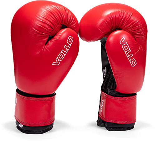Luva De Boxe Pro Combat 12 Oz Vermelha Vollo Sports