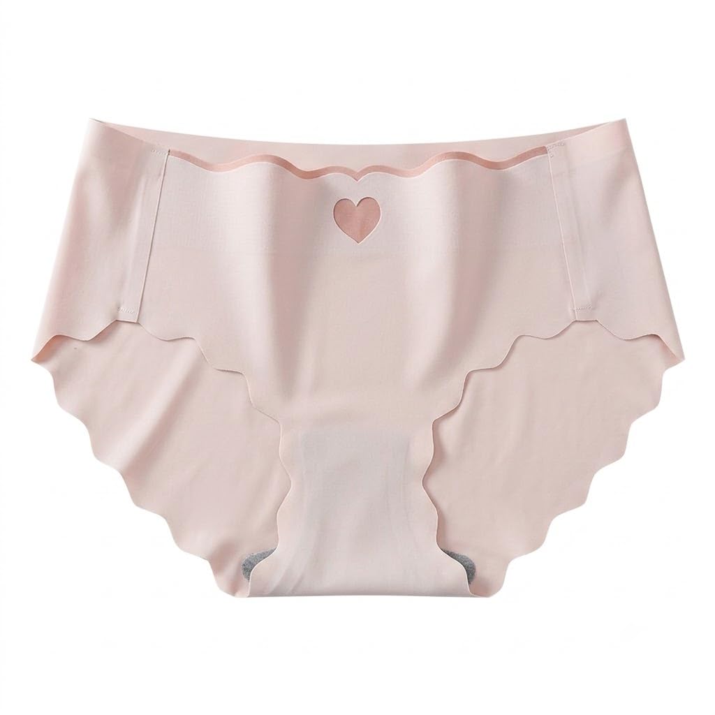 vikimo Women's Seamless Panties, Light Blue with Heart Cutout-picture-35