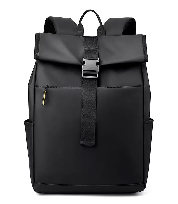 Roll-Top Laptop Backpack, Versatile Water Resistant, Top-Open, Padded, Premium Laptop Backpack for Men and Women for Office, School, College, Business, Travel & Hiking.-image-3