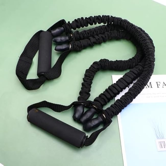 KESYOO Chest Expander for Adults Ergonomic Spring Exerciser with Anti-Slip Handles Portable Muscle Training Equipment for Chest Arms Shoulders Resistance for Home Office Workouts