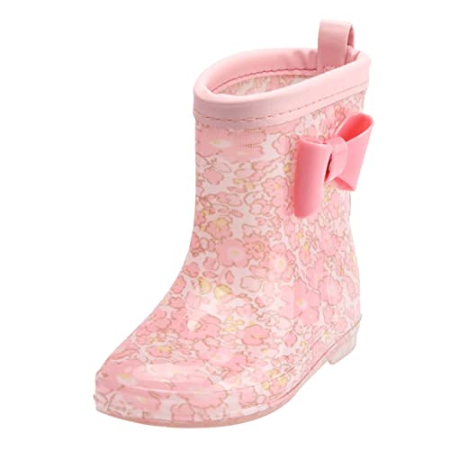 Girls Leather Dress Boots Toddler Rain Boots Rain Boots Short Rain Boots For Toddler Easy On Lightweight Boots