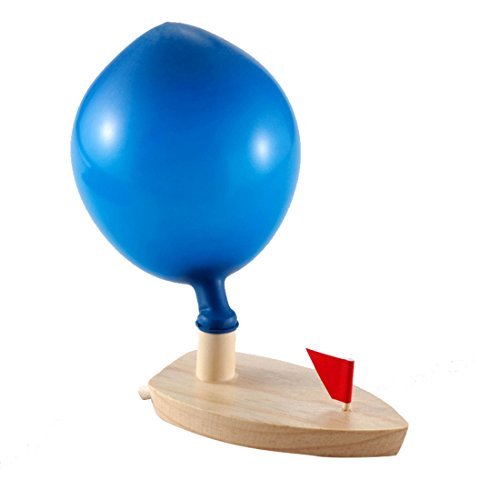 DARLINGTON & Sohns Bateau en Bois pour Enfant avec Propulsion d'air Cover