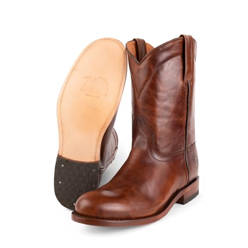Image of 7L SIETE LEGUAS Leather Mens Roper Boot with Leather Sole Style 1000