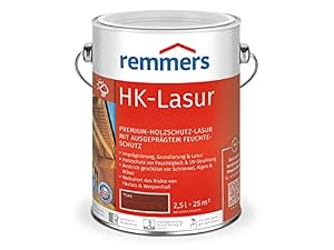 Remmers – Remmers HK-Lasur 3in1 teak, 2,5 Liter, Holzlasur aussen, 3in