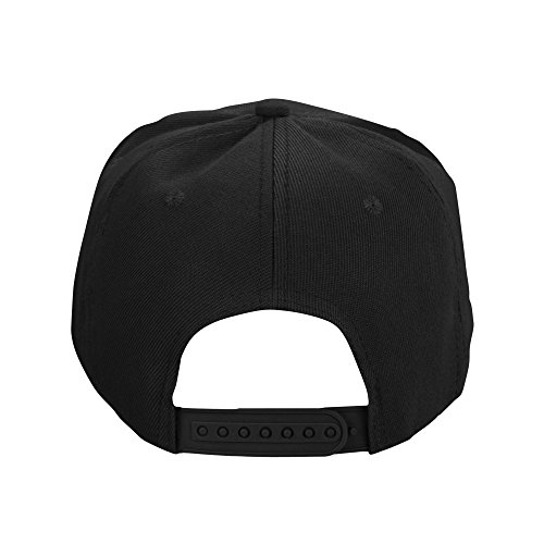Dalix Flat Billed Baseball Cap Adjustable Hat Size M L Xl In Black #TOP4