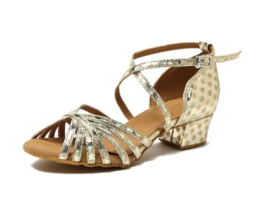 Chaussures de danse latine femme synthétique bout amande salsa salon