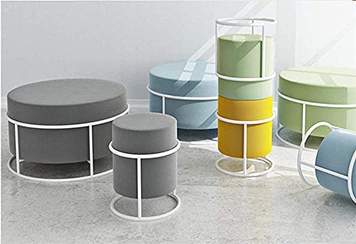 Taburete estable y resistente con reposapiés tapizado moderno color B 6