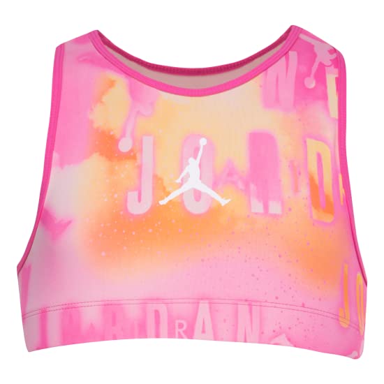 Junior Sports Essential Printed Bra Girls Size Medium and Large Color Pinksicle and White