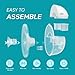 Paruu Hands Free Breast Pump P16, Wearable Breast Pump Electirc Portable with 4 Modes & 12 Levels, Max 309mmHg Strong Suction 19/21/24mm Flange Inserts Wearable Breastfeeding Pump, 2 Pack White