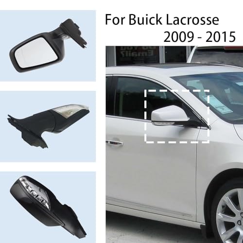 Rétroviseur Buick Lacrosse gauche rabattable électrique dégivrant clignotant - 2