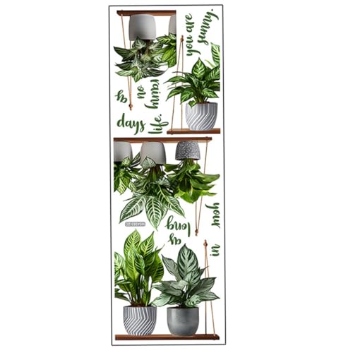 Vinilo decorativo planta en maceta 30x90cm adhesivo
