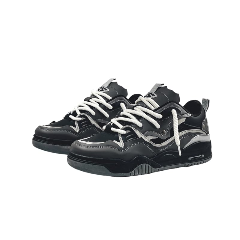 Comfortable and Fashionable Thick-Soled Shoes, Breathable Casual Sports Skateboard Shoes, Four-Season Men's lace-up Sports