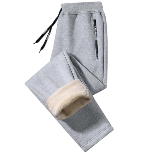 Men's Wool Sweatpants Autumn Winter Workout Jogging Pants Comfortable Casual Streetwear Trousers